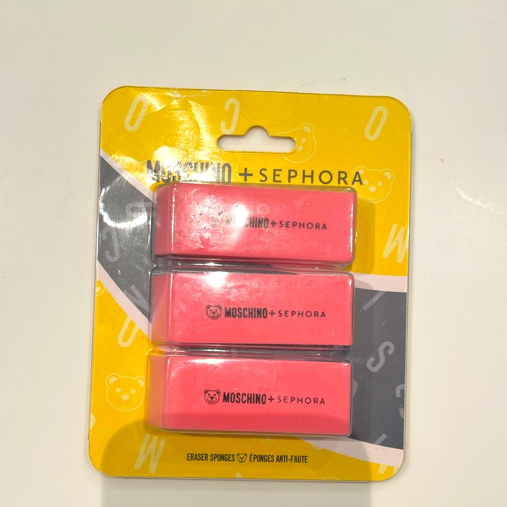 MOSCHINO x SEPHORA eraser sponges